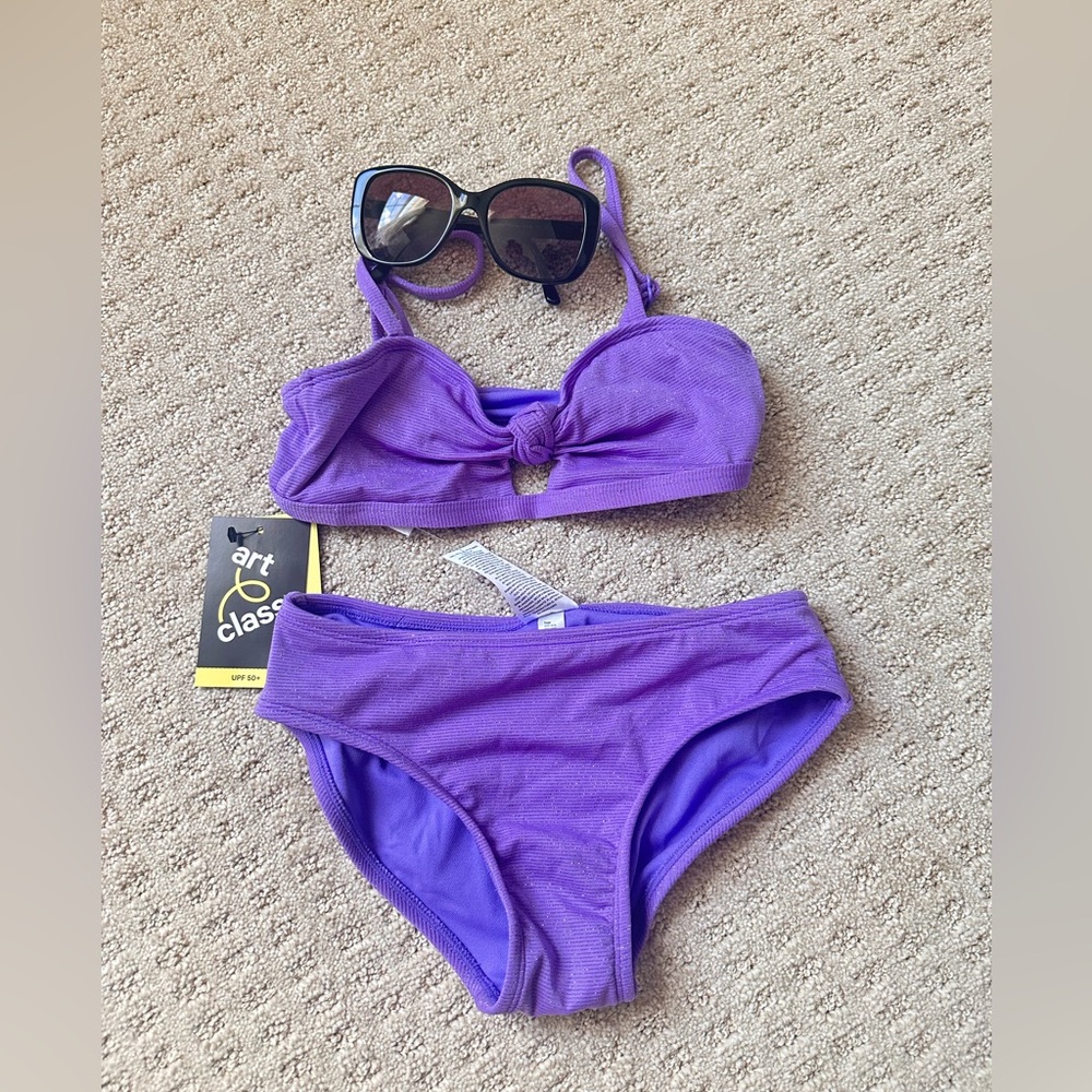 Art Class Purple Swimwear Set
